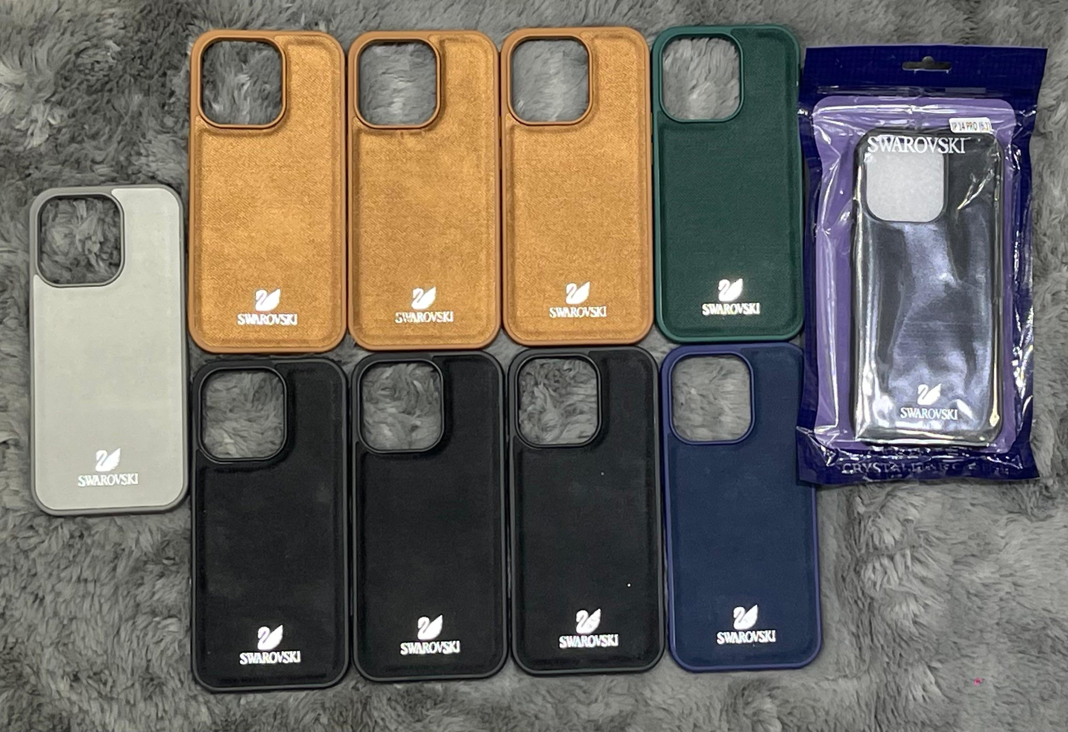 LEATHER LOOK SWAROVSKI CASE