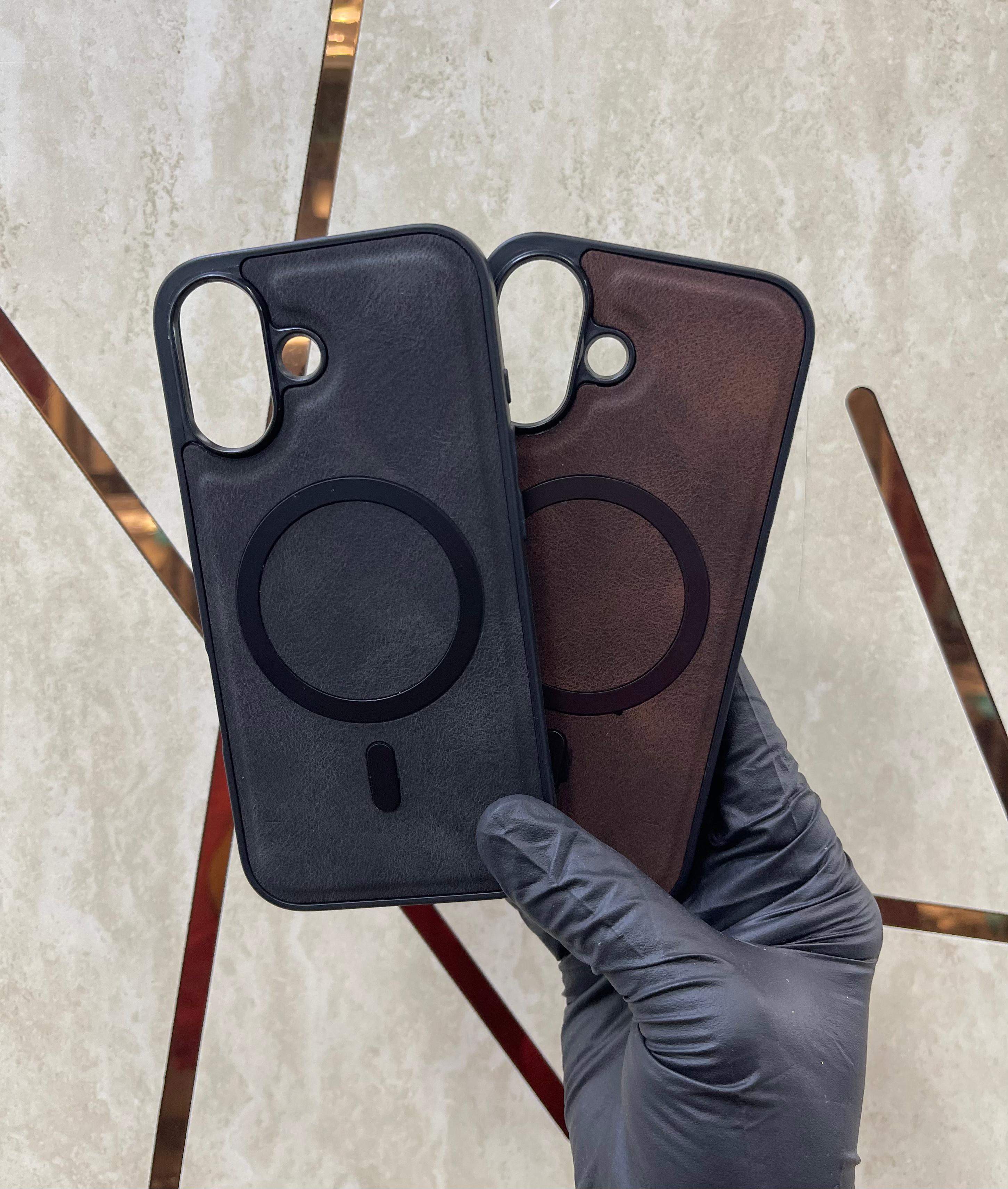LMC-1 LEATHER MAGSAFE PHONE CASE