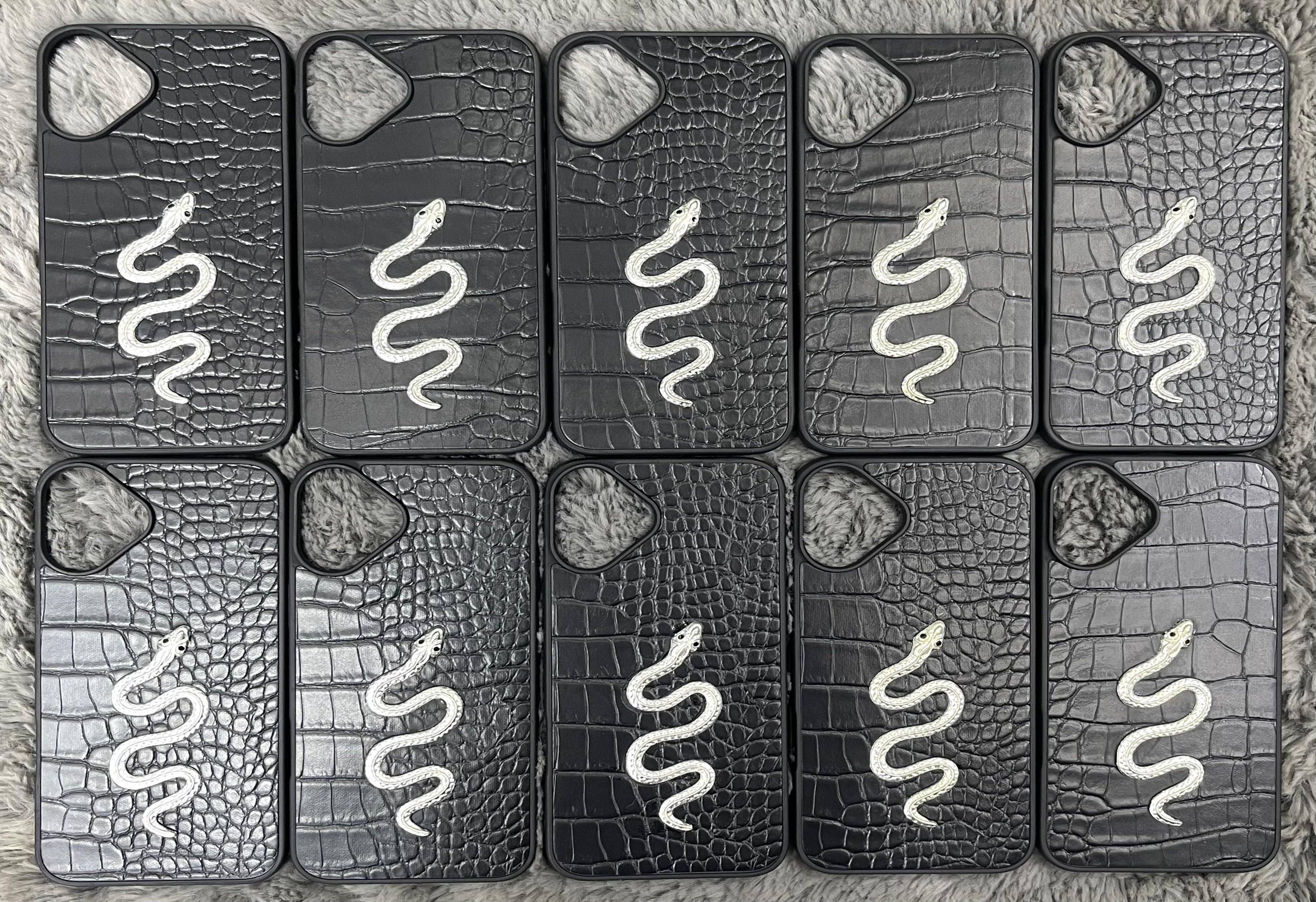 SLD-1 LEATHER SNAKE DESIGN CASE