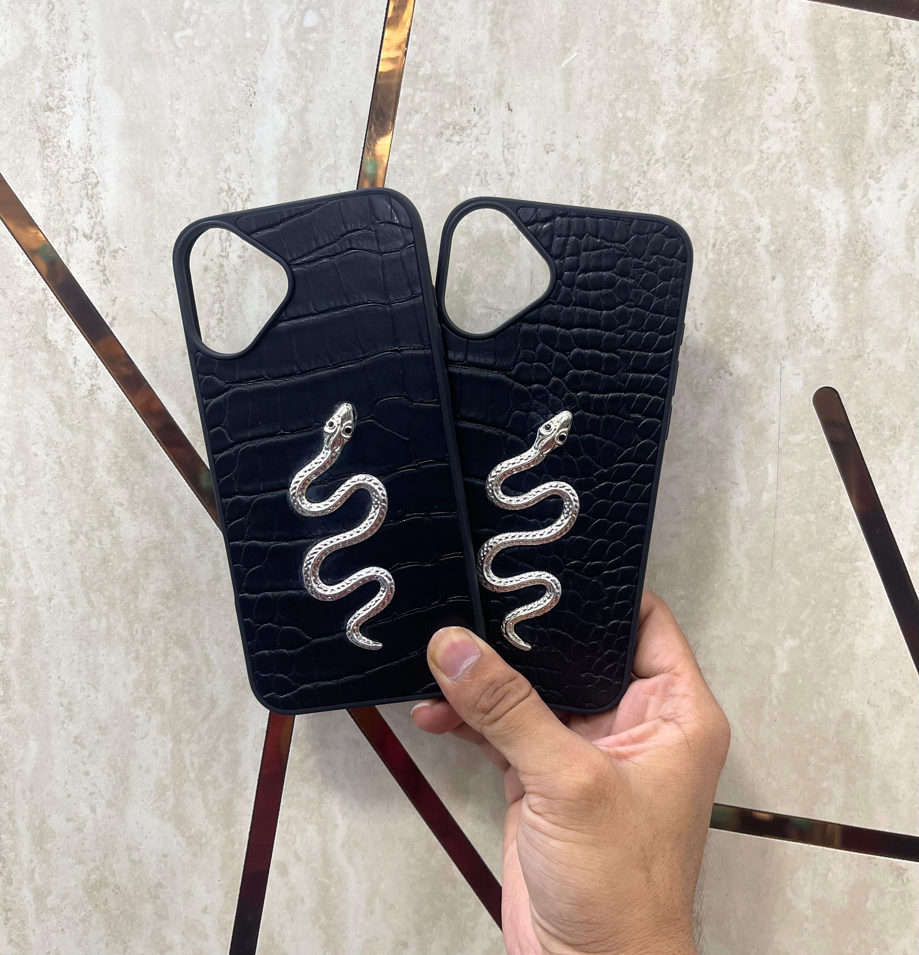 SLD-1 LEATHER SNAKE DESIGN CASE